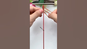 Rope braiding skills sharing Hand-woven zero-based teaching Simple hand rope braiding Simple han