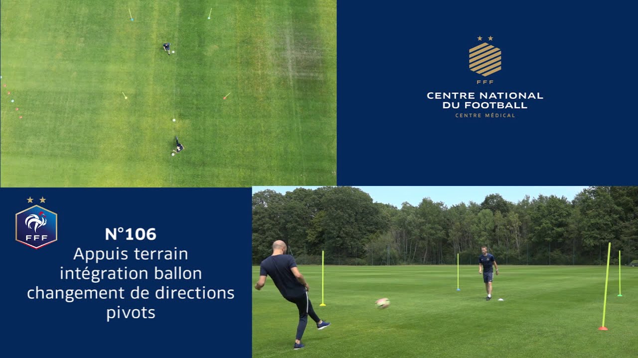 N°106   Appuis terrain intégration ballon et changement de direction pivots