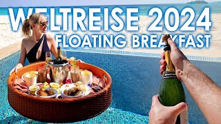 Floating Breakfast 🏝 Cora Cora Malediven 🌏 Weltreise 2024 - Tag 2 & 3 | Travel Vlog #4 | Deutsch