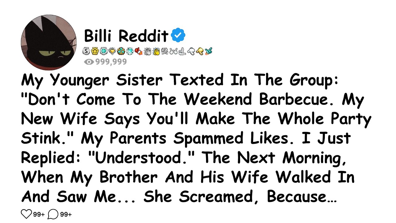 My Younger Sister Texted In The Group: 