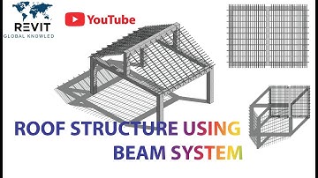 Roof Structure using beam system in Revit 2021