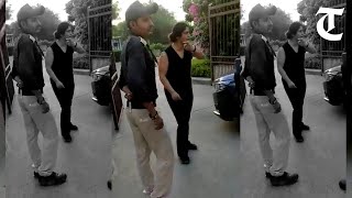 Viral video shows woman manhandling, abusing security guard at society in Noida; booked