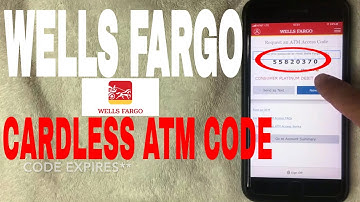 ✅  Withdraw Money At Wells Fargo ATM - Cardless Code - No Debit Card 🔴