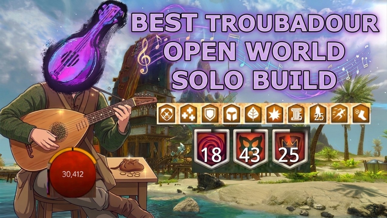 Guild Wars 2 : Best Troubadour Open World Solo Build — Transcript