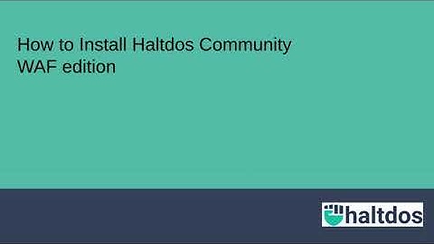 Haltdos community WAF - Full Installation tutorial Step-by-Step