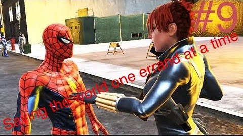 DOING ERRANDS FOR BLACK WIDOW SPIDERMAN WEB OF SHADOWS PART 9 LETS PLAY