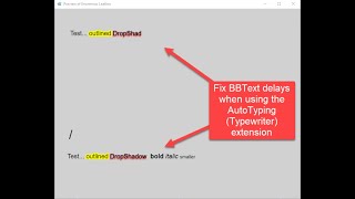 GDevelop 5 BBText AutoTyping (Typewriter) Extension Fix