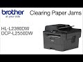 Quickly clear paper jams and get back to work – DCPL2550DW or HLL2390DW
