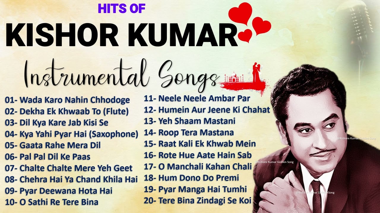 Kishore Kumar Instrumental Song | Instrumental Songs | Best of Kishore Kumar  | Kishore Kumar Songs - YouTube