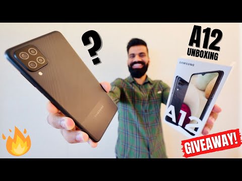 Samsung Galaxy A12 Unboxing & First Look | 48MP | 5000mAh | Giveaway🔥🔥🔥