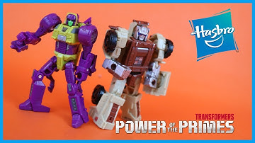 Transformers Power of the Primes Legends Class OUTBACK & CINDERSAUR Action Figure Toy Review