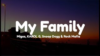 ʚ My Family ɞ˚🎧 The Addams Family  OST ♡ Migos, KAROL G, Snoop Dogg \& Rock Mafia  Lyrics  #family