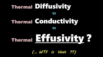 Thermal Diffusivity / Thermal Conductivity / Thermal... Effusivity?