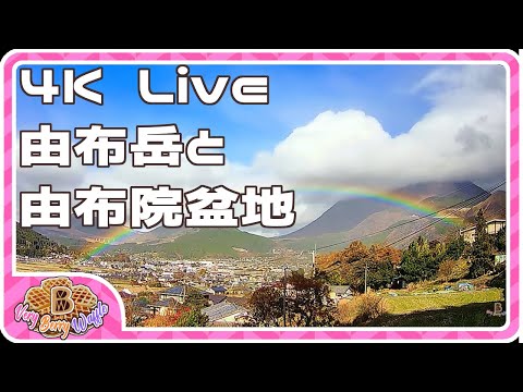 【4K Livecamera】ゆふいん、由布岳と夜景/Yufuin Onsen-Japan