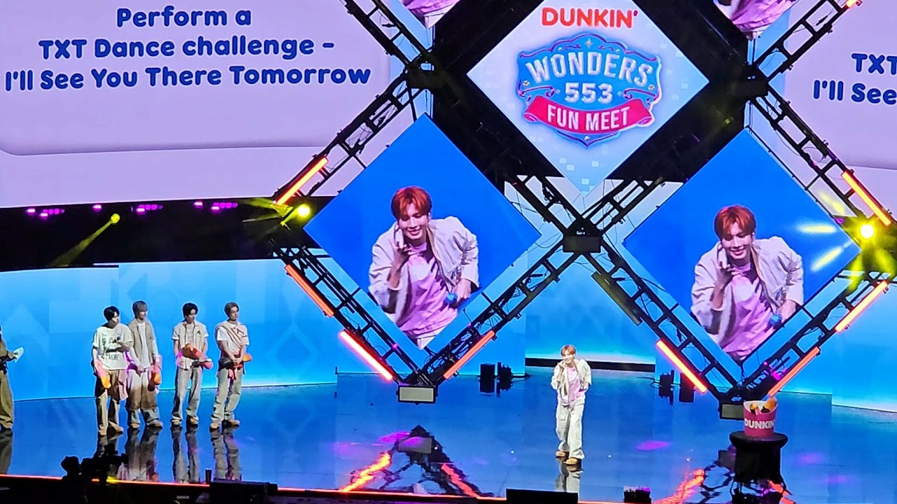 WONDERS AT 5:53 - Dunkin’ & TXT Fun Meet 260308 part 3/3 | Game 3 + Fan project video + Deja Vu