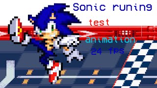 SONIC running TEST animation (stick nodes)