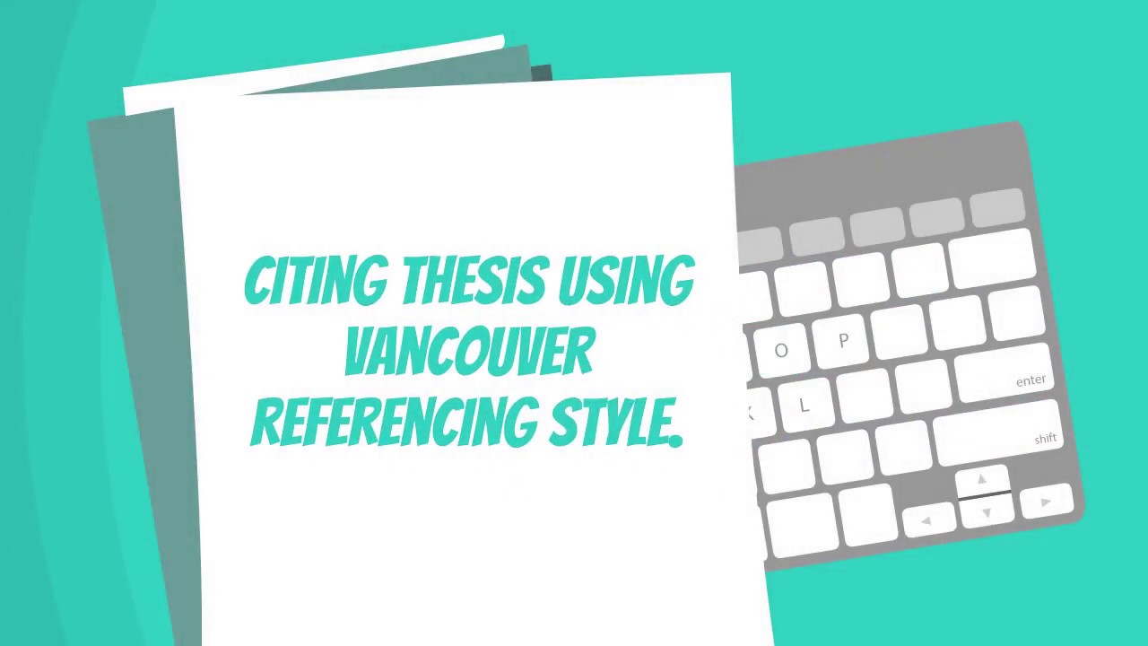 how to cite thesis vancouver