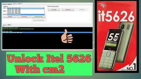 itel5626 boot key unlock. with cm2 scr