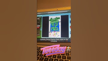 Tuesday Game Playing Roller Splat on the Computer