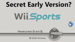 Wii Sports Version Differences
