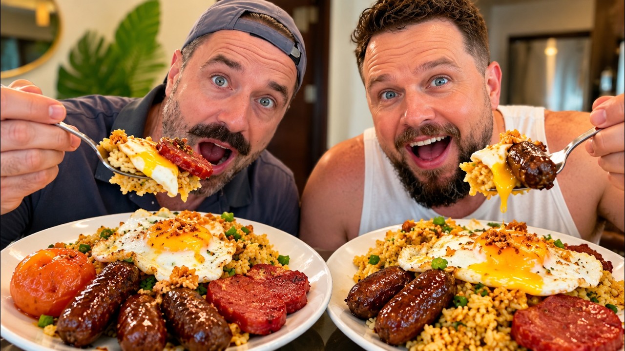 Cooking a Filipino breakfast for my brother Kuya Kurt!!!