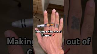 Making A Ring Out Of Crayons