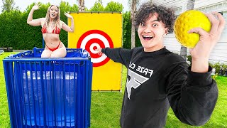 LAST TO GET DUNKED WINS $10,000 CHALLENGE!!