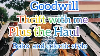Thrift with me @ Goodwill /  eclectic Boho style