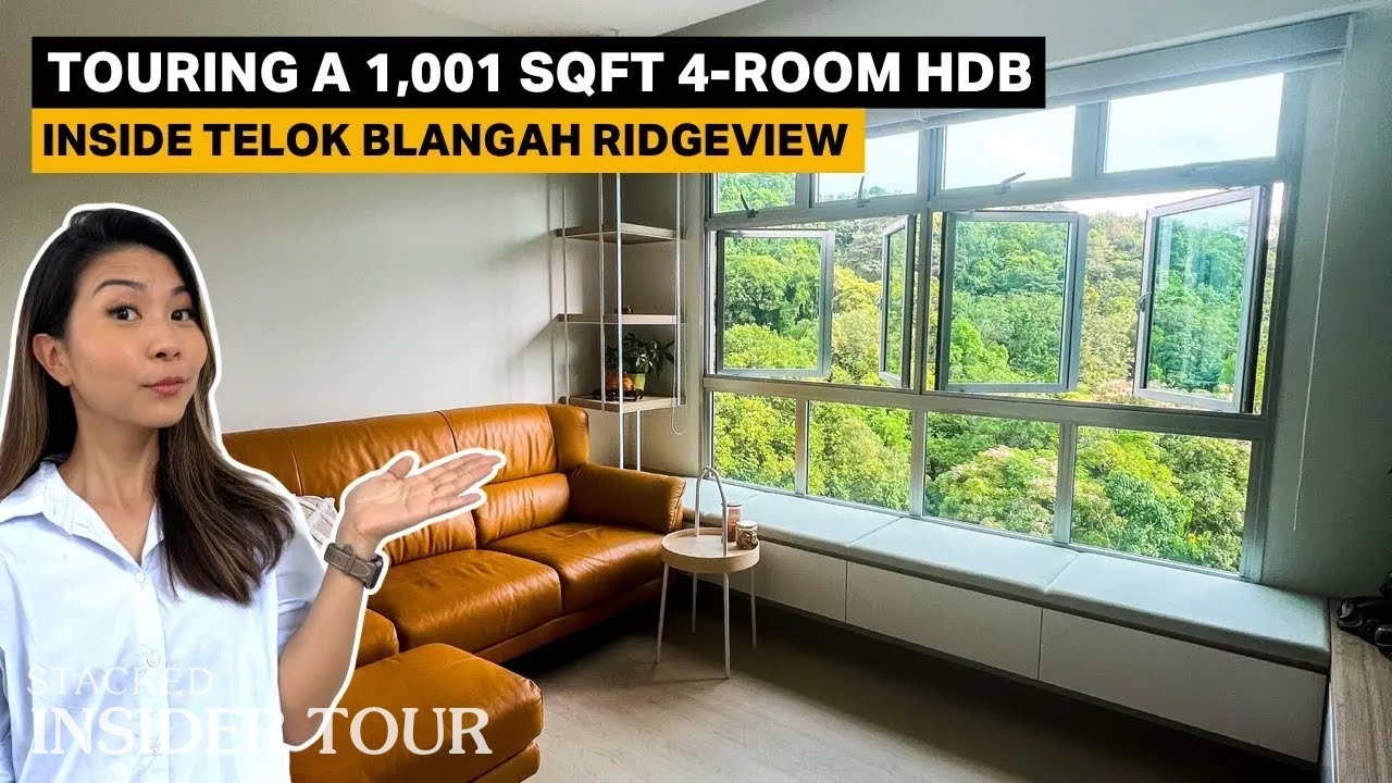 Inside Telok Blangah Ridgeview HDB + Minimalist Unit Tour With Lush Greenery Views