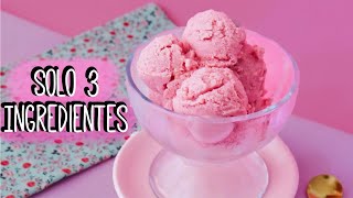 Helado de fresa 3 INGREDIENTES | Helado casero | Receta Fácil  | Ale Hervi screenshot 5