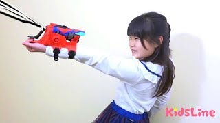 ウェブシューター 消しゴム取れるかな？ ポテチ釣り おゆうぎ こうくんねみちゃん