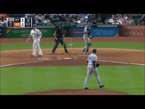 Dellin Betances strikes out McCann, a mini breakdown