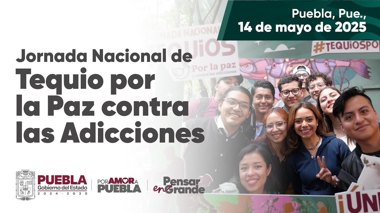 Jornada Nacional de Tequio por la Paz contra las Adicciones - YouTube