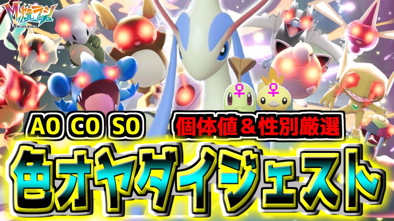 色オヤブンの個体値&性別厳選ダイジェストォォォ！！！運命の性格な〜んだ！！【Pokémon LEGENDS Z-A】