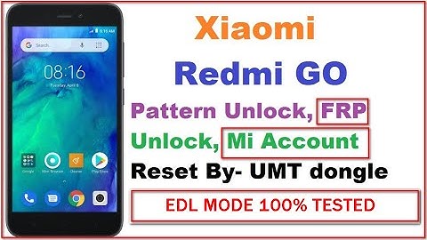 REDMI GO mi Account Reset And Frp Lock Bypass