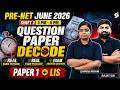 UGC PRE NET June Exam 2026 | UGC NET Paper 1 & LIS Question Paper | UGC NET Paper 1 2026