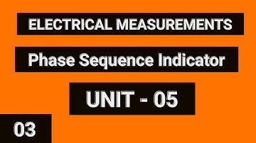Phase Sequence Indicator (Rotating Type)