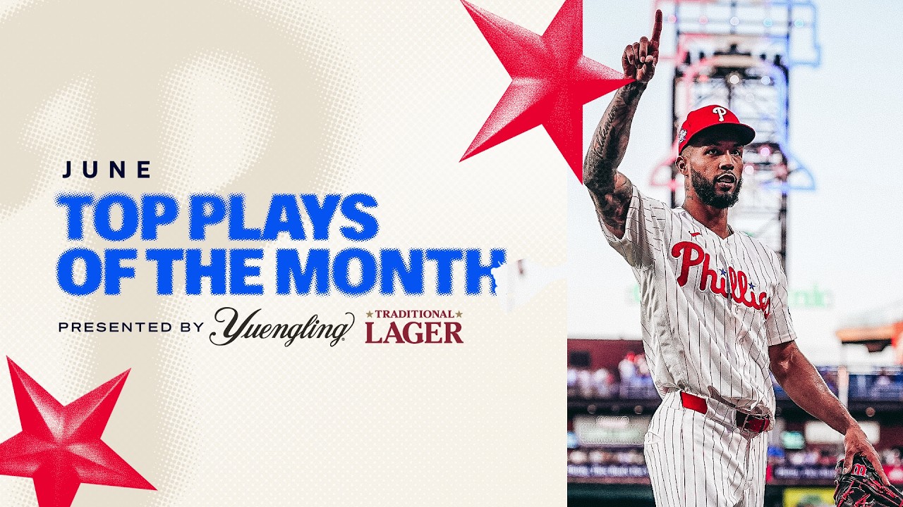 Relive the Phillies TOP PLAYS of June, presented by Yuengling!