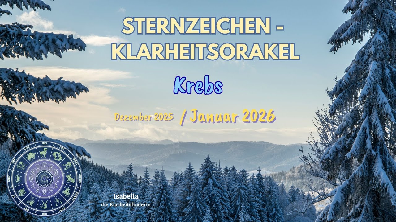 Krebs - Sternzeichen Januar 2026 - Folge der Stimme Deines Herzens