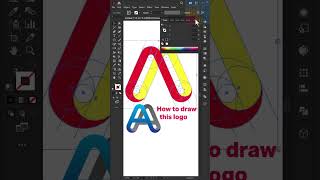 How to draw Modern A Logo in adobe illustrator Tutorial