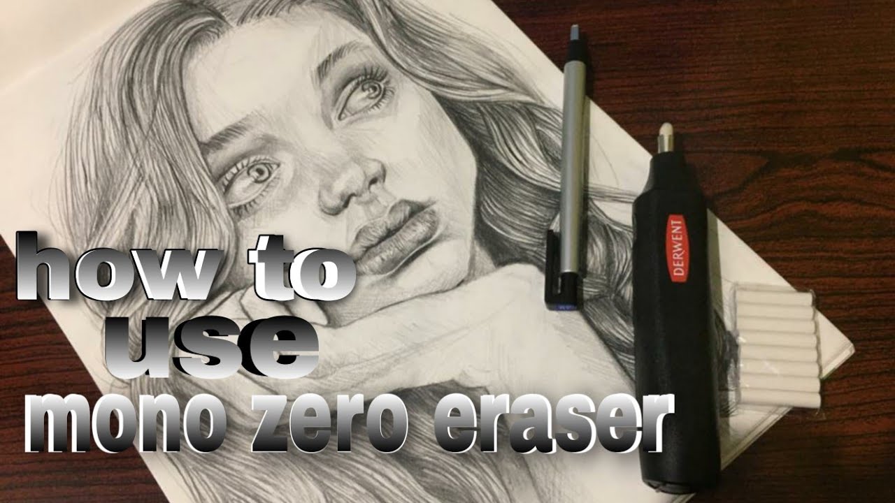 How to use a tombow mono zero eraser and electric eraser - YouTube