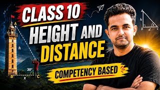 "Height & Distance Competency Based Questions | Class 10 Maths | CBQ PEACTICE 🤯 |
