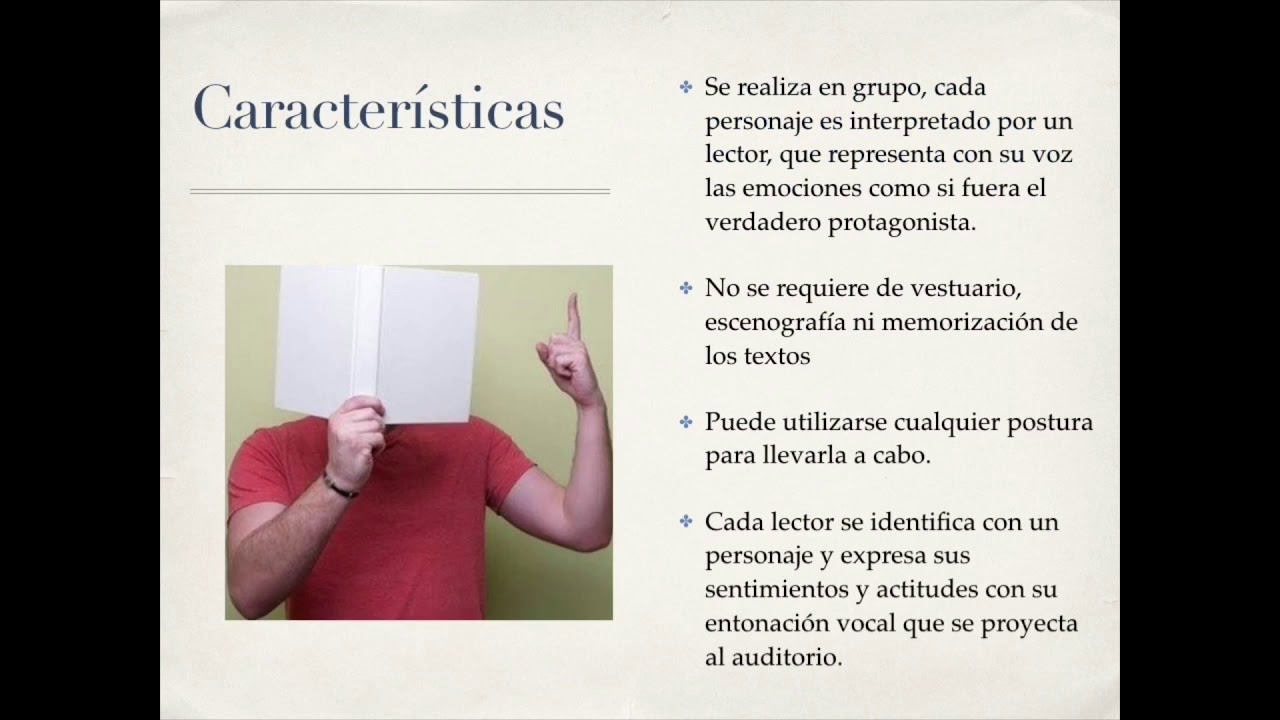 Lectura Dramatizada Español Youtube 