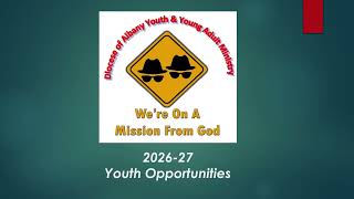 Information Youth Ministry upcoming programs + events fall 2026 -27 News