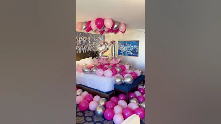 Deluxe room decor in pink shades💕💞💗 Happy 21th Birthday