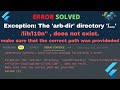 futter localization error: The 'arb-dir' directory '/...'/lib/l10n'' , does not exist.