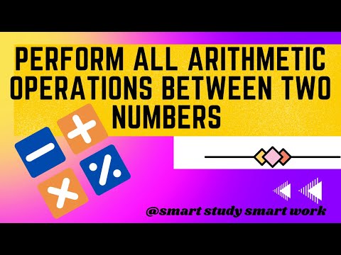 Perform all arithmetic operations in basic 256 | perform arithmetic operations between two numbers