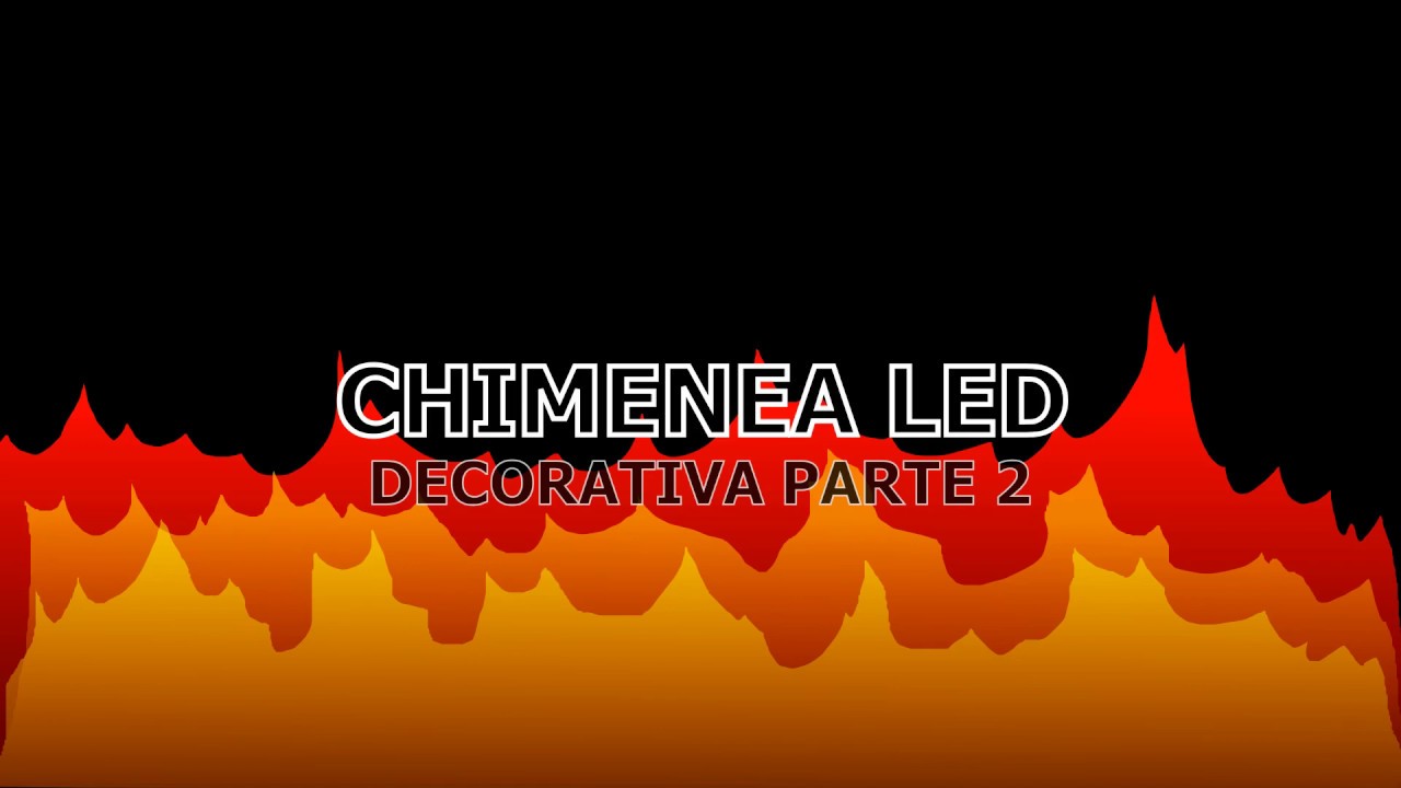 CHIMENEA LED DECORATIVA 2ª PARTE. DIY Decorative led fireplace 2º part