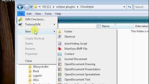 Create plugin folder in external location.avi