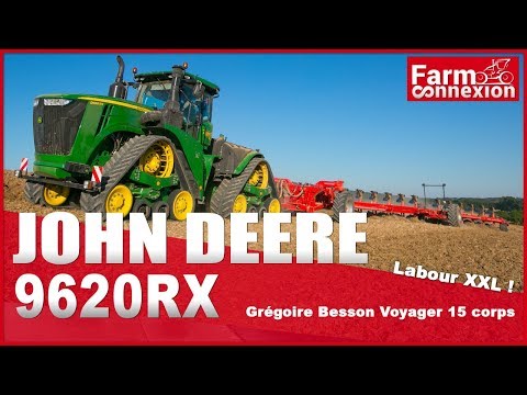 JOHN DEERE 9620RX / Charrue Gregoire Besson Voyager 15